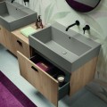 Colavene VOLANT lavabo ceramica grigio