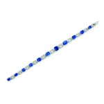 Bolaffi Aste   Gioielli 2023   Bracciale in zaffiri blu e diamanti (lotto 98)