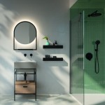 Colavene VOLANT lavabo ceramica e struttura acciaio contenitori