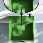 Colavene VOLANT lavabo ceramica verde