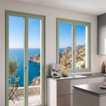 Navello   portafinestra in legno Iride (ambientazione cucina)