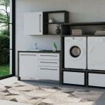 Colavene SmarTop sistema modulare per lavanderia con colonna porta lavatrice e asciugatrice 2