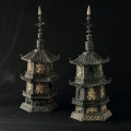 Aste Bolaffi   Arredi 2023   Coppia di pagode X'ian, inizi del XX secolo (lotto 29)