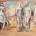 Aste Bolaffi   Arte Moderna e Contemporanea 2023, Henry Moore, Study of One Seated and Four Standing Figures 1940 (lotto 134)