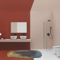 AXA  collezione bagno DP  Ambientazione lavabi e sanitari finitura bianco lucido design G  Angelelli