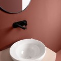 AXA  collezione bagno DP  lavabo da appoggio bianco lucido diam  45 cm design G  Angelelli