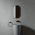 AXA  collezione bagno DP  lavabo freestanding grigio matt diam  46 cm design G  Angelelli