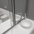 AXA  collezione bagno DP  lavabo incasso bianco lucido diam  40 cm design G  Angelelli