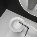 AXA collezione bagno DP particolare dall'alto del lavabo freestanding bianco lucido design G  Angelelli