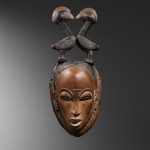 Brafa 2022   Montagut   maschera Yaure   Costa d'Avorio (tardo XIX secolo)