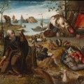BRAFA 2023 De Jonckheere La tentazione di Sant'Antonio, olio su tavola, 41 8 x 57 8 cm