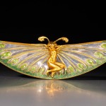BRAFA 2023 Epoque Fine Jewels René Lalique Spilla Art Nouveau a forma di ninfa Smalto, oro Parigi 1897 1898