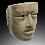 Brafa2018 Deletaille Gallery;testa in serpentino;cultura olmeca;Honduras 900 400A C