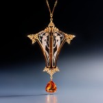 Brafa2018 Epoque Fine jewels;R Lalique;Pendente Art Nouvea con citrino;1905