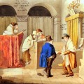 Brafa2022 PaoloAntonacci Hieronymus Hess Interno della sinagoga con rabbini e figure 1830