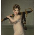 Fragonard Jeanne Élisabeth Chaudet, Jeune fille tenant le sabre de son père, Salon de 1817
