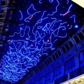 Luci d'artista 2018  Torino  Galleria Umberto I  Oper L'Energia che unisce si espande nel blu di Marco Gastini
