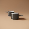 Nobili RESPIRO   Particolare delle manopole del miscelatore lavabo (design Jese Medina Suarez)