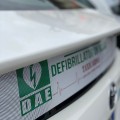Taxi Torino   dettaglio di taxi equipaggiato con defibrillatore donato da Fondazione La Stampa Specchio dei tempi Ph I Rizzato